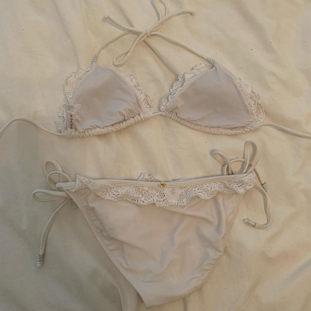 PilyQ(PQ) Bahama White Bikini - Picture 3 of 10